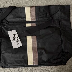 ALOHA Collection Black and Brown Tote bag